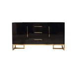 WoodFX Luxury Modern Storage Sideboard Cabinet with 2-Door, 3-Drawer