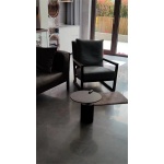 WoodFX Unique Round Grey Stone Coffee Table Set photo review